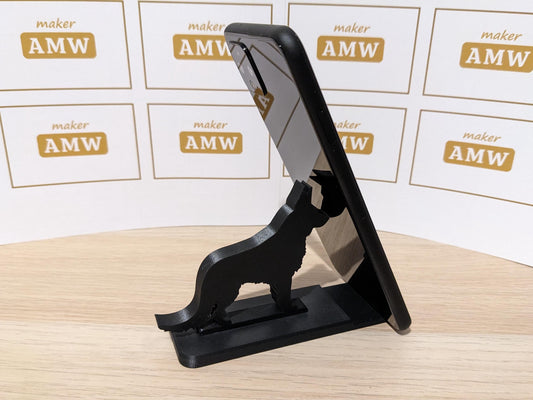 Phone Stand - German Shepard Dog - Animal shaped Phone Holder - Various colour options - makerAMW